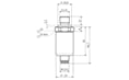 Elektronische druktransmitter/ druksensor G1/4A Elektronische druktransmitter/ druksensor G1/4A