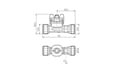 Vortex flow meter G3/4M Vortex flow meter G3/4M