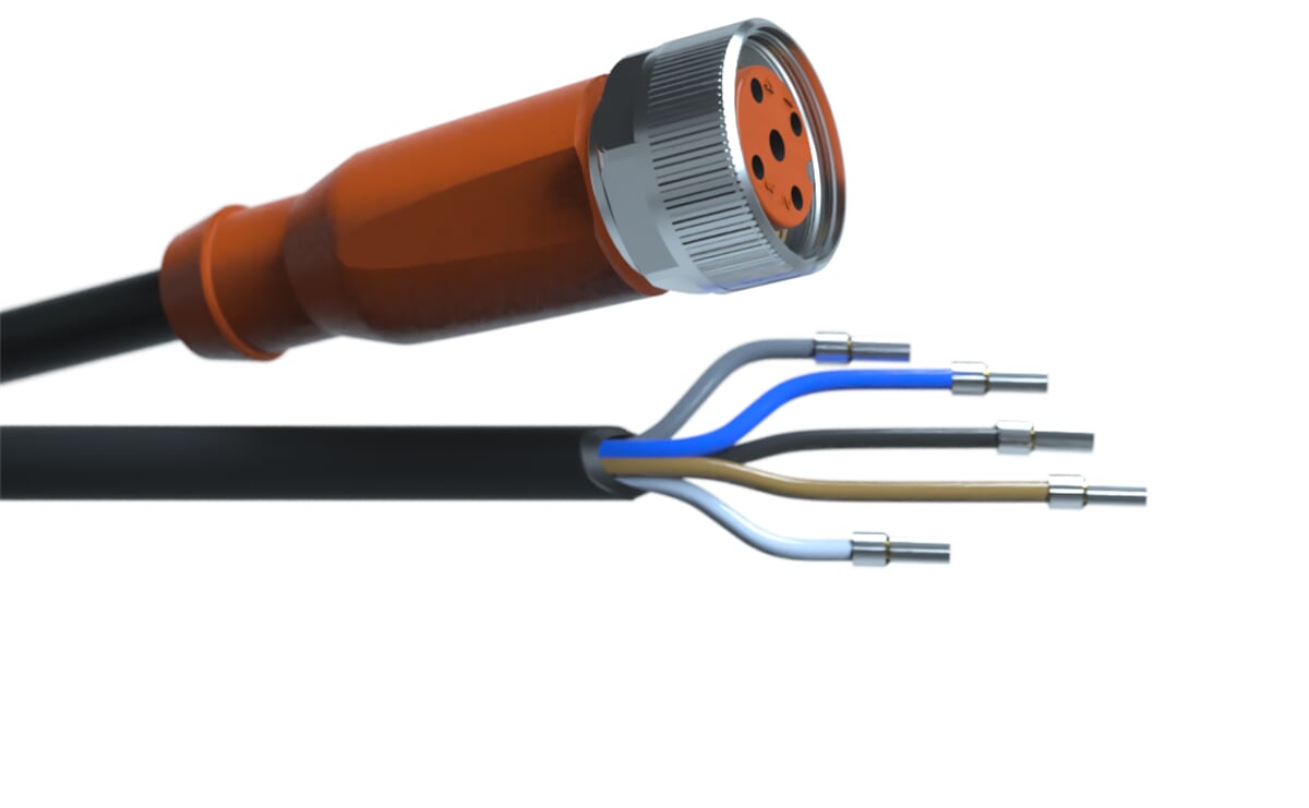 Sensor Cable 5m PVC-M12-4Pol-IP67-AngledAA041 