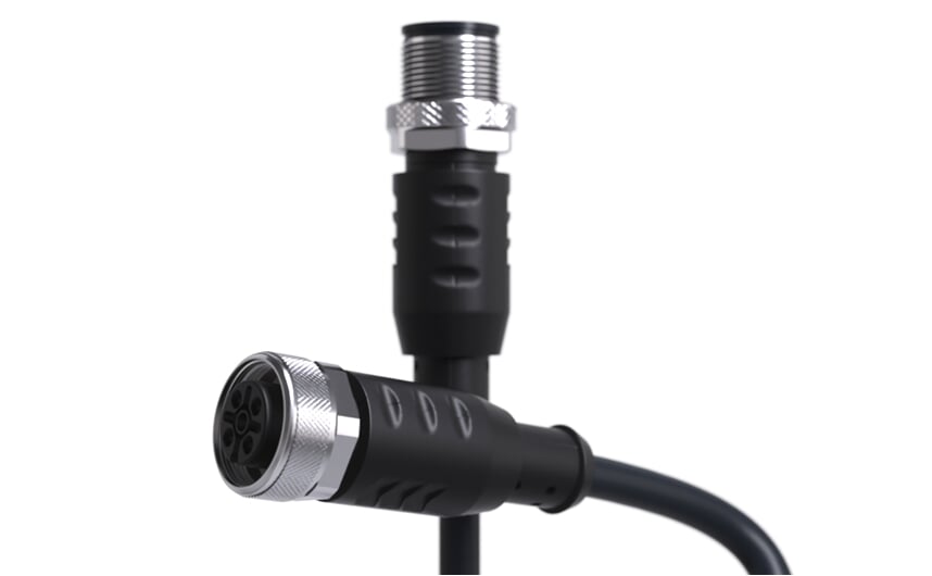 propojovací kabel M12/M12 4P PUR 2m IP67