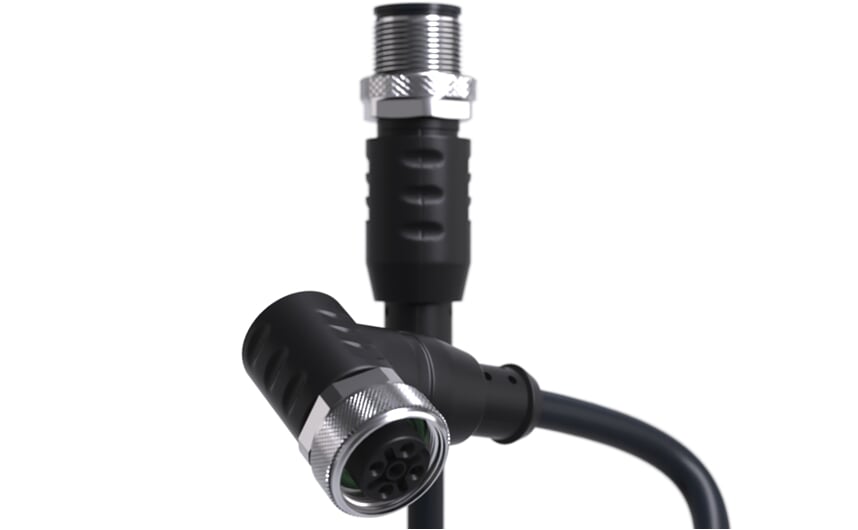 propojovací kabel M12/M12 4P PUR 2m IP67