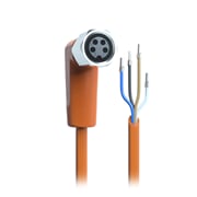 Sensor cable 25m PVC straight M12 AC/DC 4 pole - AA025